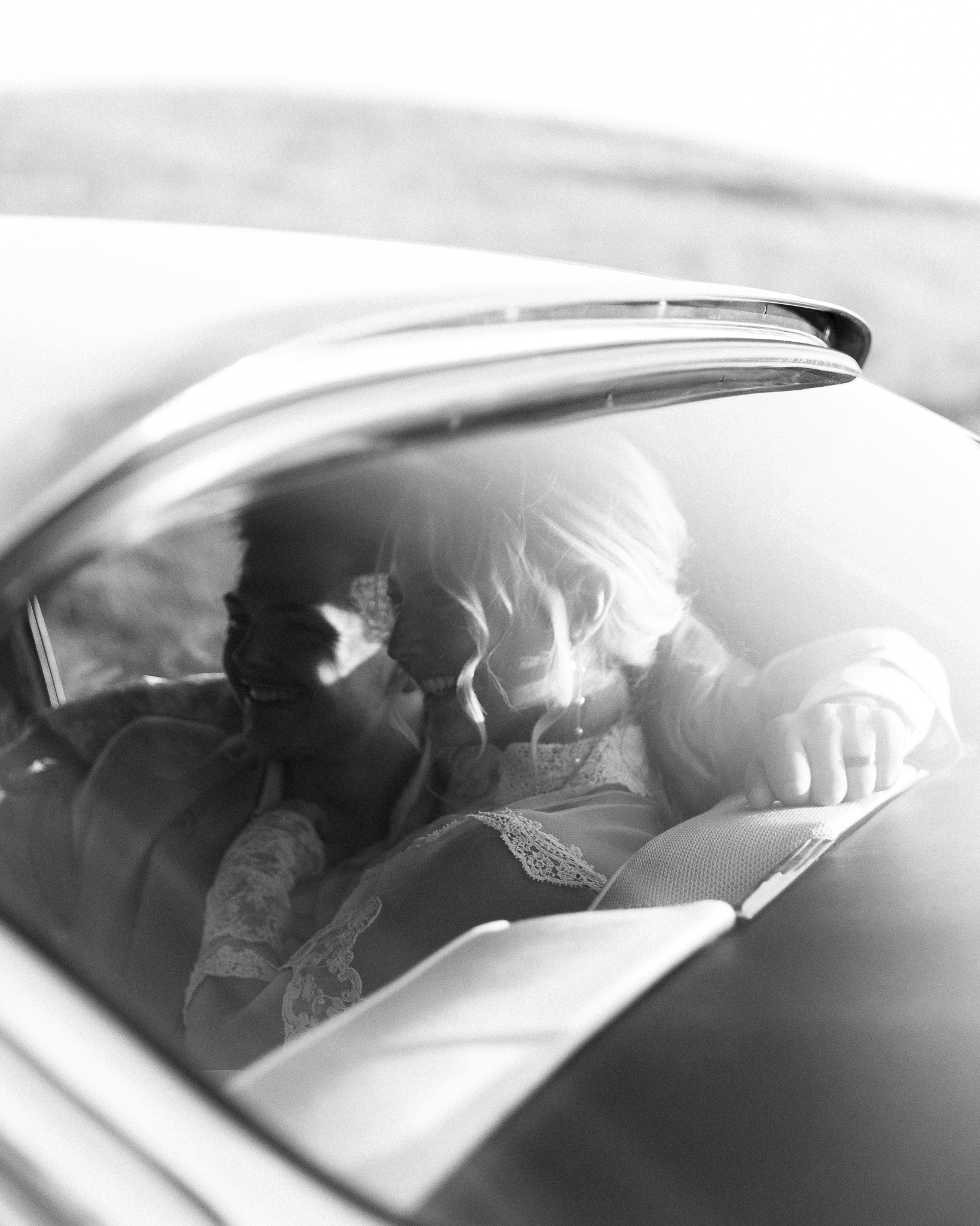 vintage car virginia wedding portrait